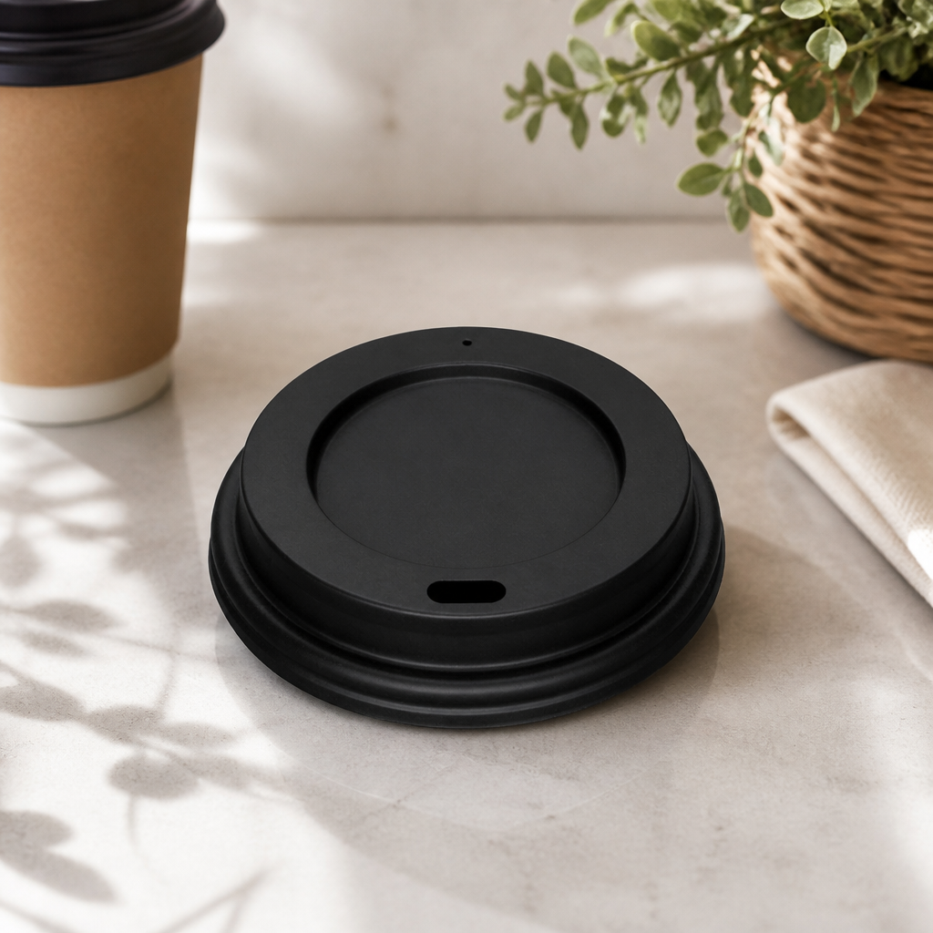 Polystyrene Lids for 8oz Coffee Cups (1000 Pack)