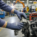Premium Nitrile Foam Palm Coated Cut Level A Glove with Touchscreen Capability and Moisture-Wicking Comfort