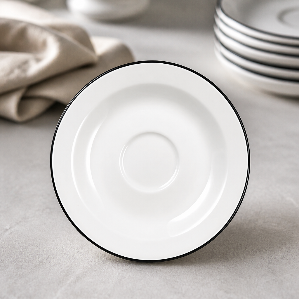 Commercial 150mm Fine China Saucers 24 Pack