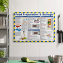 Food Preparation And Storage Poster 590x420mm Laminated