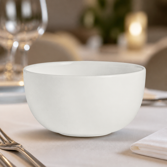 Commercial 100mm fine china bowls - 12 pack
