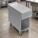 Commercial Open Cabinet on Castors 900mm Stainless Steel