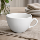 Commercial Breakfast Cups 300ml Classic White Porcelain 12 Pack