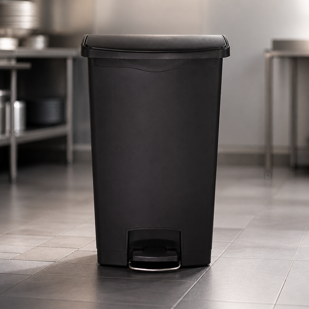 Commercial 68L Step-On Waste Bin for kitchens and catering