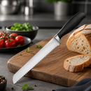 Commercial 20cm Soft Grip Bread Knife for Busy Kitchens