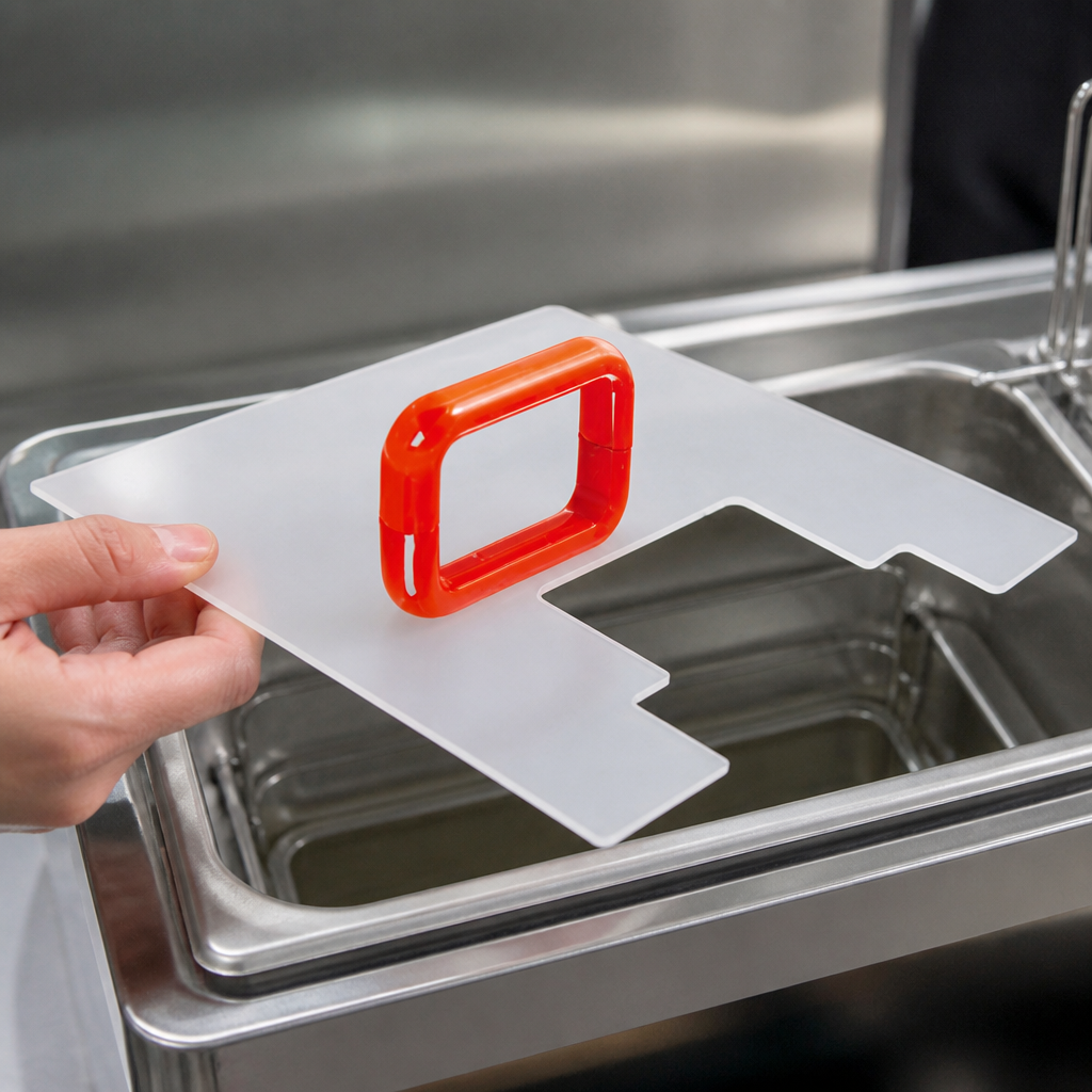 Commercial stainless steel lid for 2/3 gastronorm container