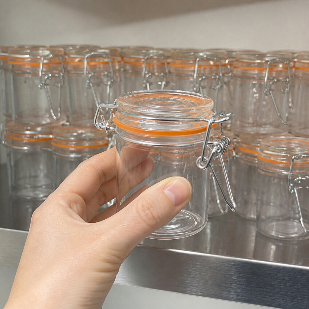 50ml Commercial Glass Terrine Jars - Pack of 12