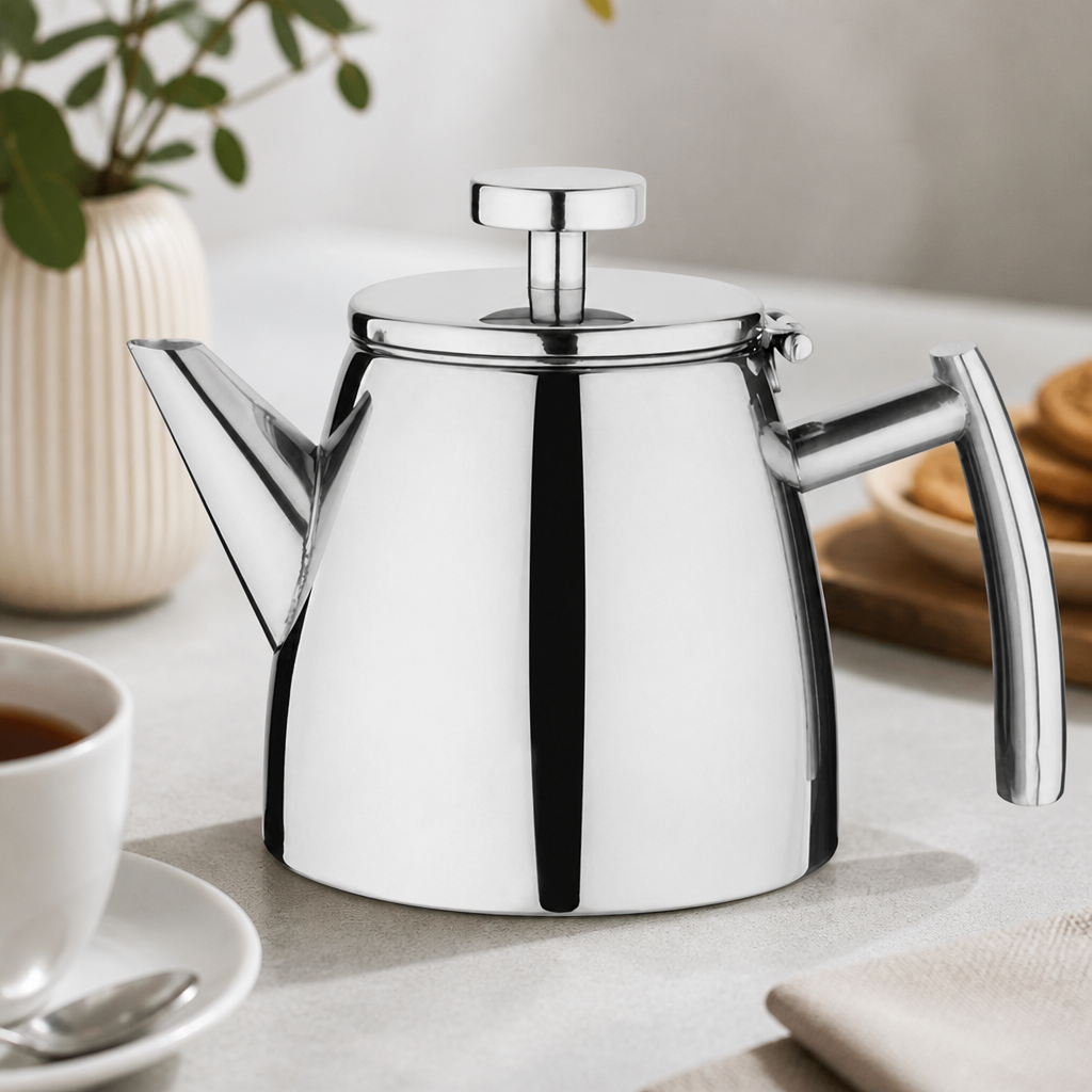 600ml Commercial Stainless Steel Insulated Teapot with Filter