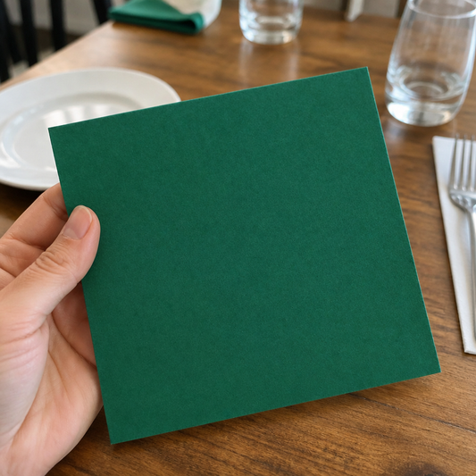 Commercial 2-Ply Paper Serviettes 40x40cm Dark Green 2000 Pack