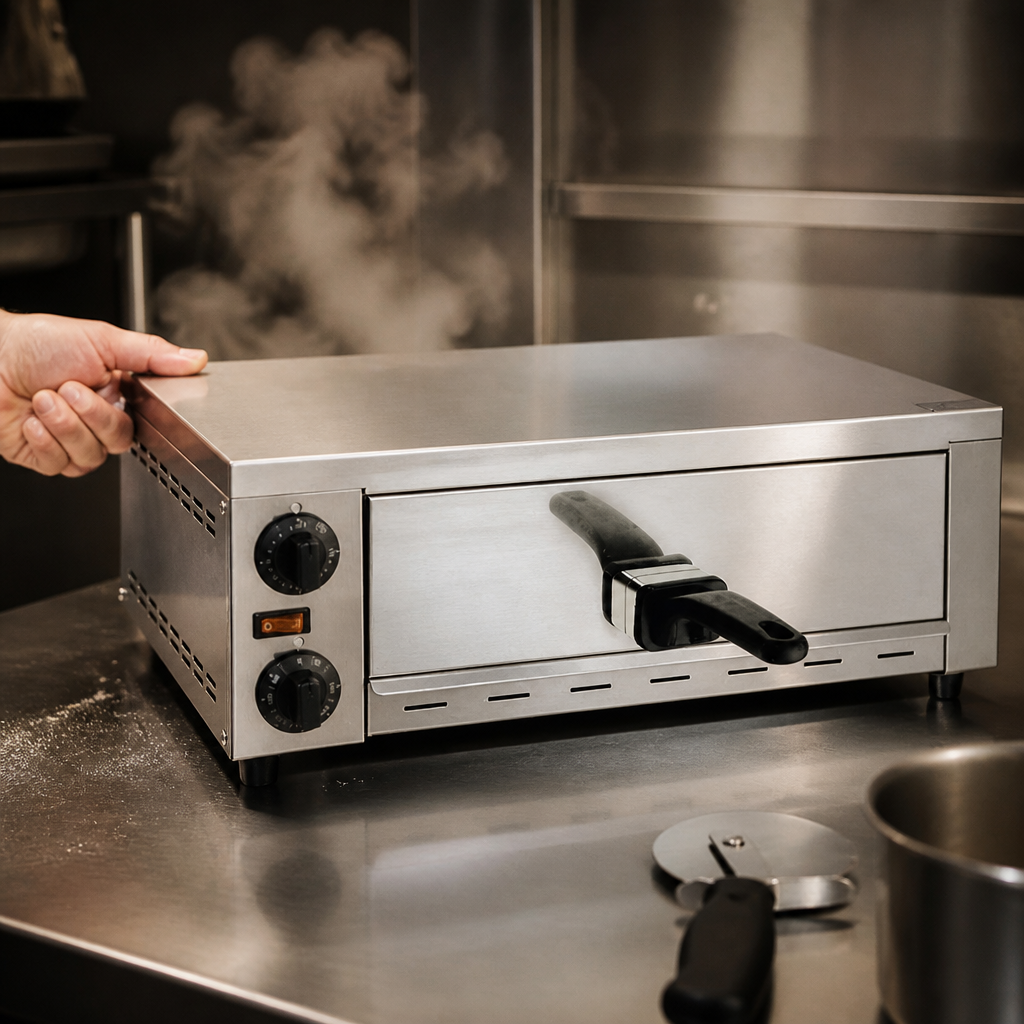 Single Deck Commercial Pizza Oven 1.13kW Capacity