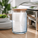 Commercial Biscotti Jars 1 Litre with Airtight Wooden Lids