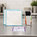 Reusable Allergen Labels Pack with Cloths and Pens for Catering