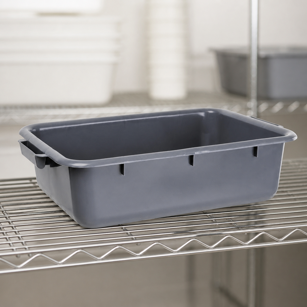 Commercial Plastic Tote Box 18L with strong handles