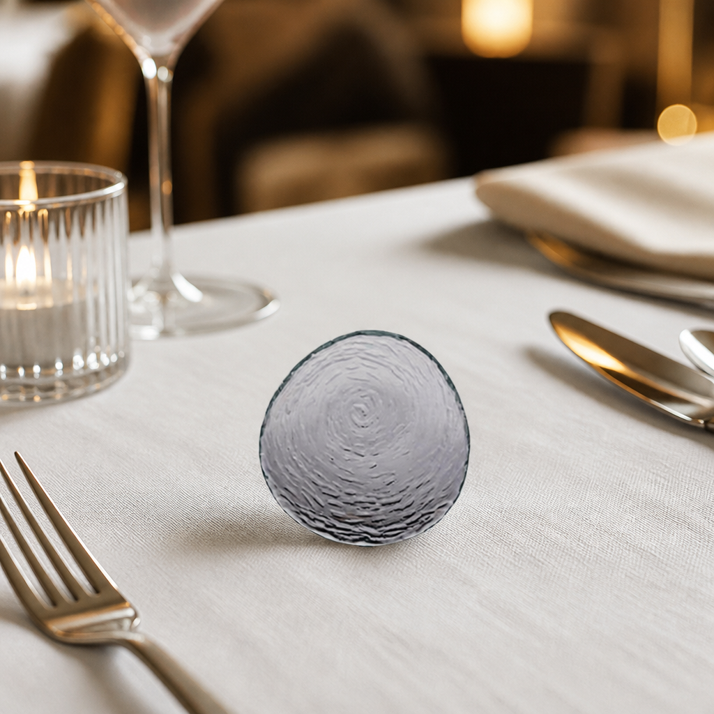 140mm Scape Style Commercial Glass Platters - 12 Pack