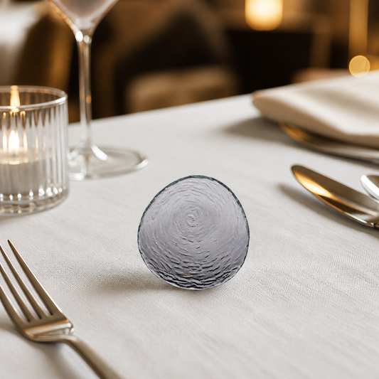 140mm Commercial Glass Platters - 12 Pack Scape Style