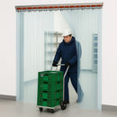 Polar Clear PVC Strips – 300mm, Swivel Hinge, 56% Overlap Linear Metre