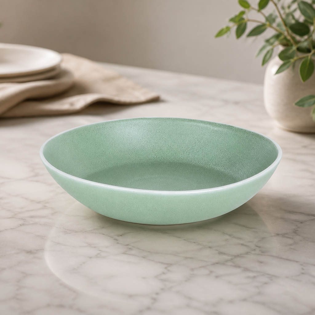 Commercial Chia Coupe Bowls Green 265mm Porcelain 4 Pack