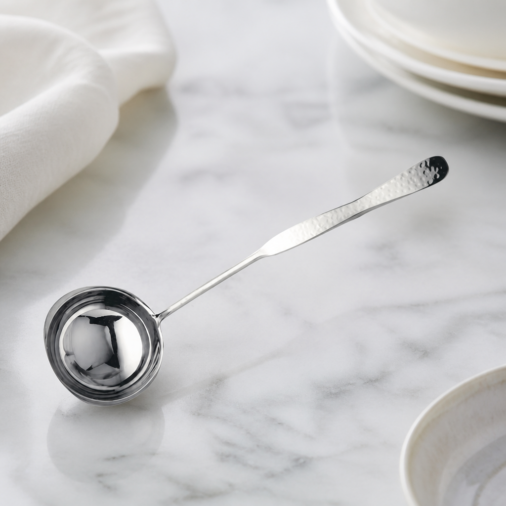 Commercial Hammered Soup Punch Ladle 118ml 6 Pack