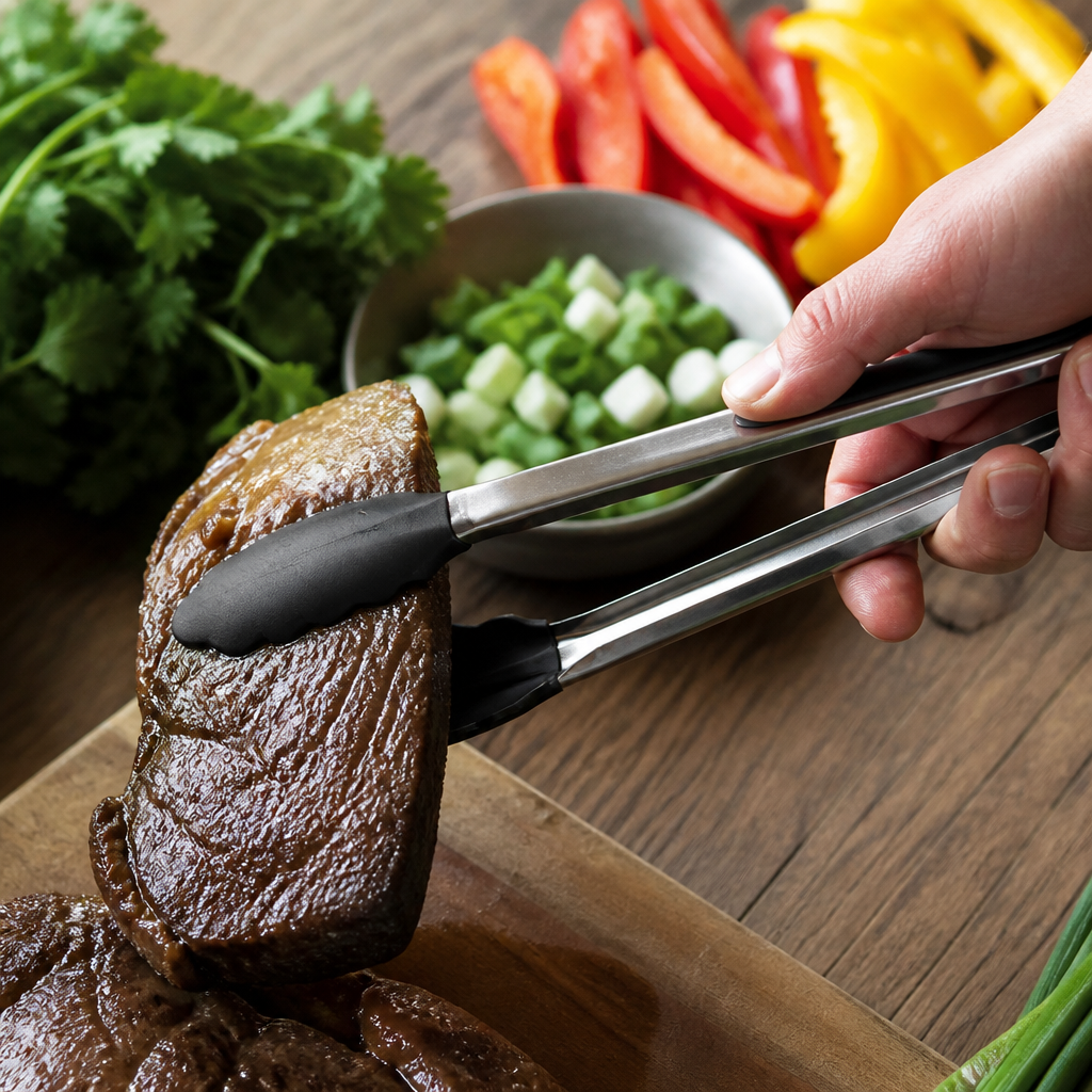 Heavy Duty Locking Tongs 300mm with silicone heads
