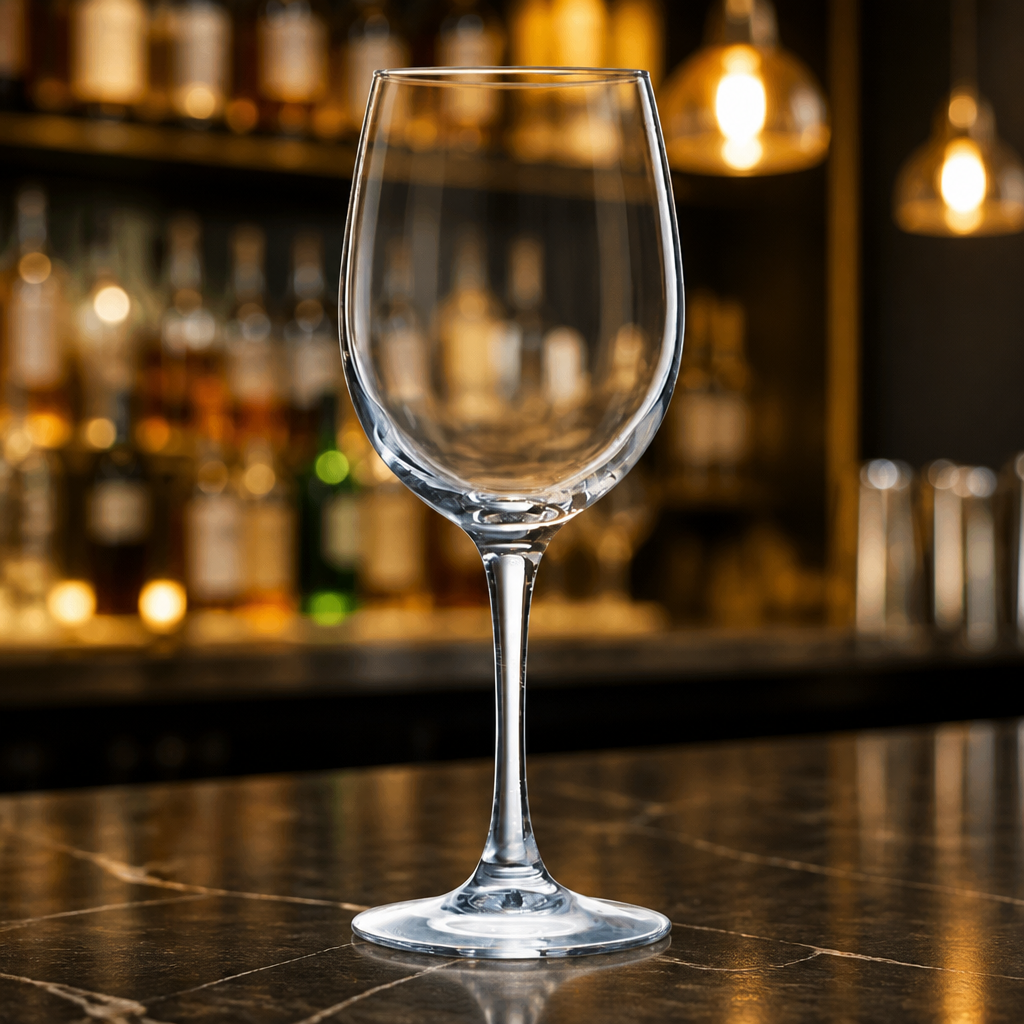24 pack of 360ml tempered commercial wine glasses
