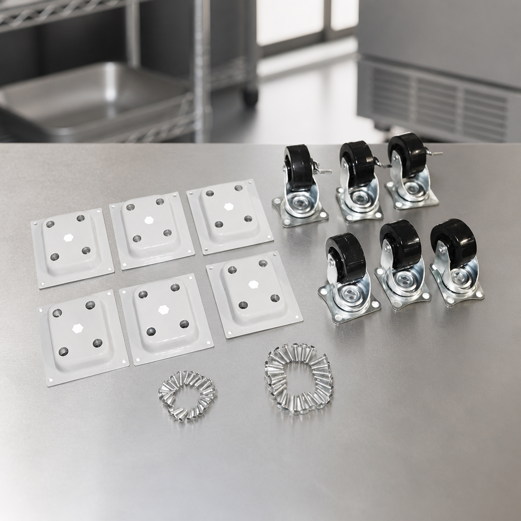 Commercial Chest Freezer Castor Set with Fixings - Pack of 6