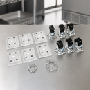 Commercial Chest Freezer Castor Set with Fixings - Pack of 6