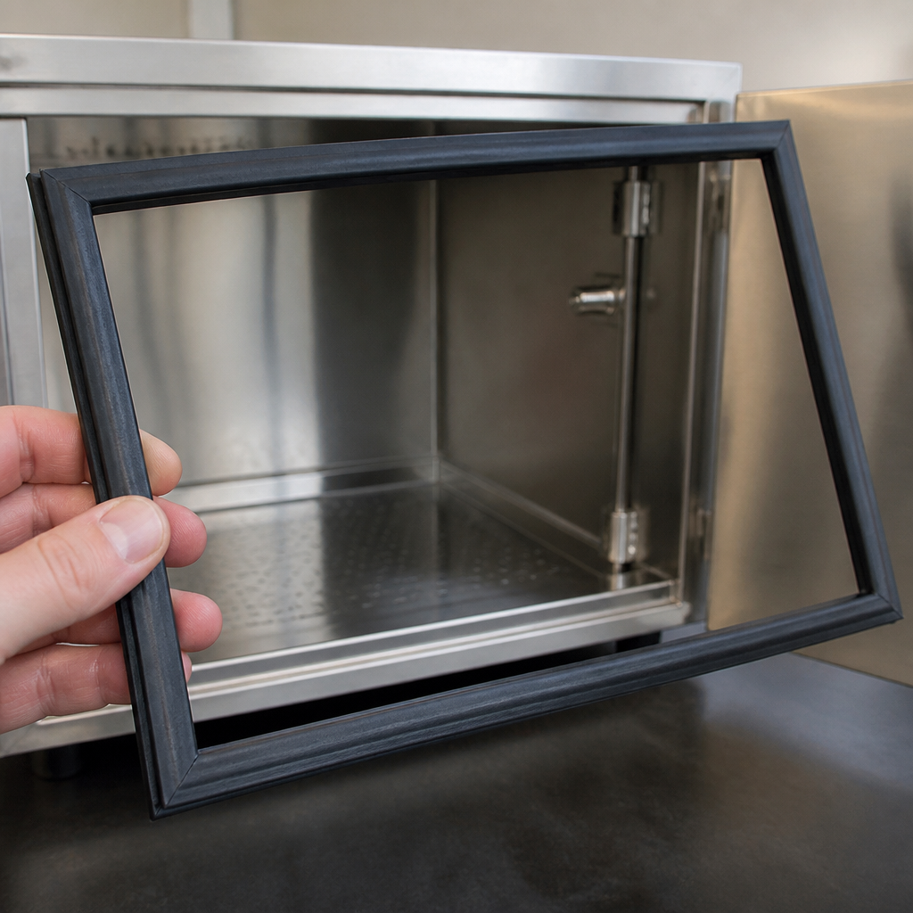 Replacement door for commercial countertop UVC steriliser