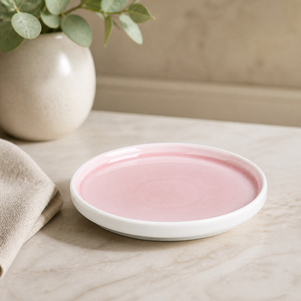 Commercial Pink Side Plates 156mm - Pack of 6