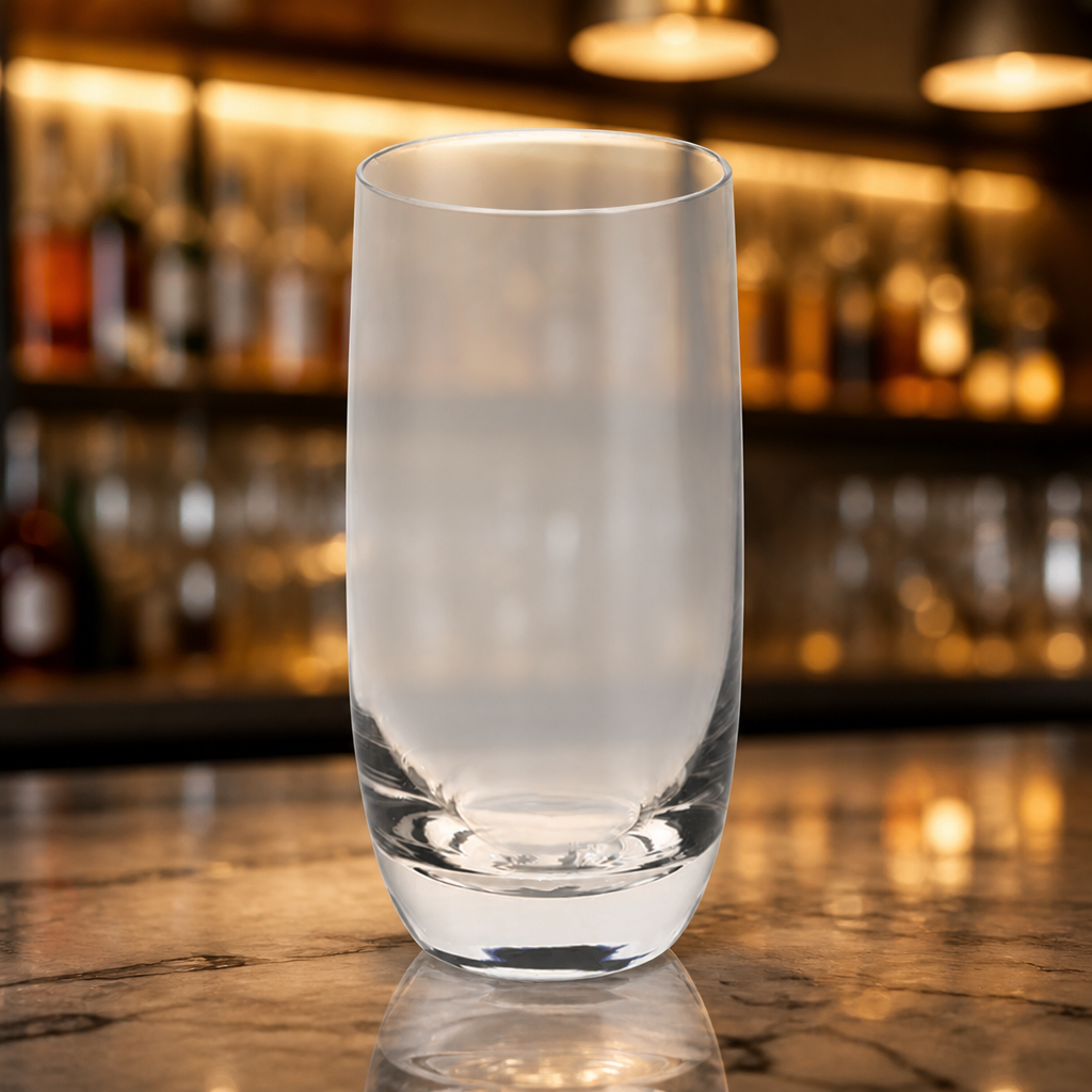 Commercial Hi Ball Glasses 415ml Crystal Tumblers 6 Pack