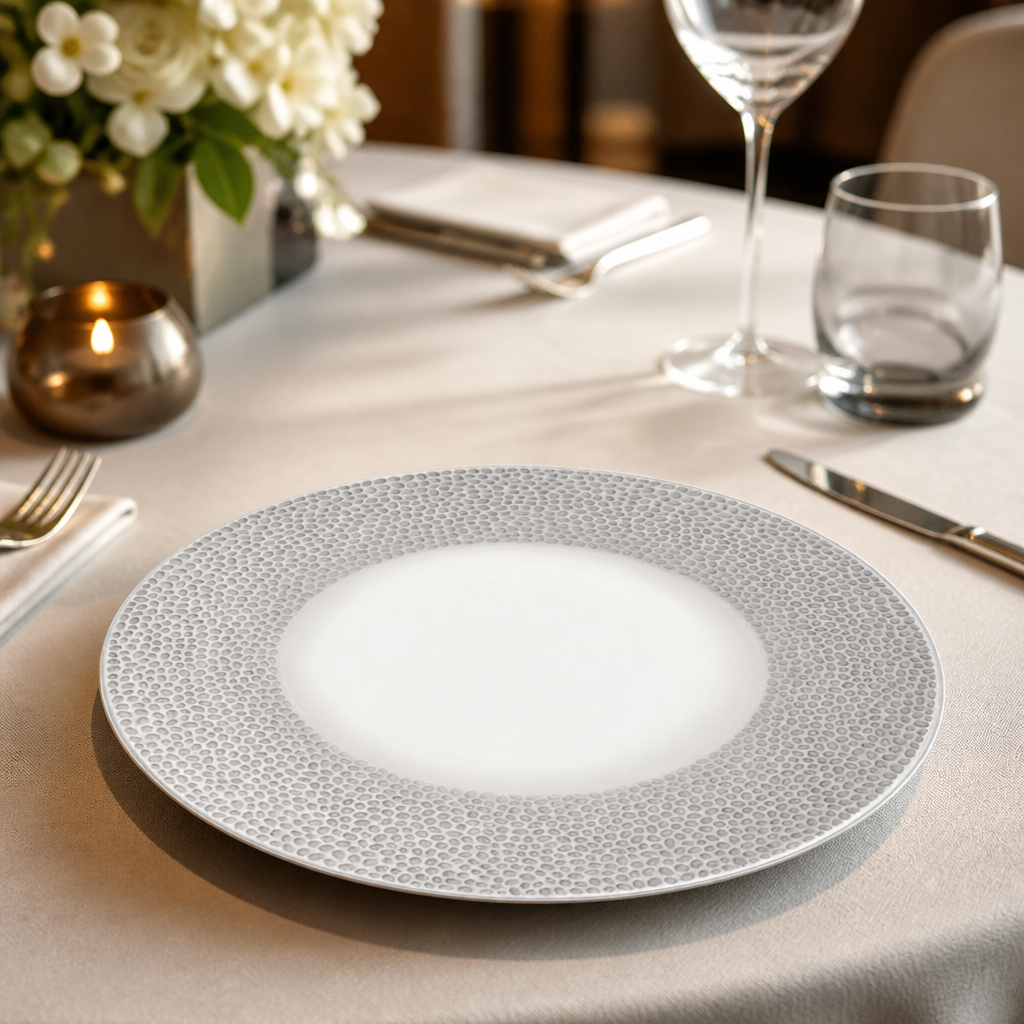 Commercial Deep Coupe Plates 281mm in Shale Grey - 12 Pack