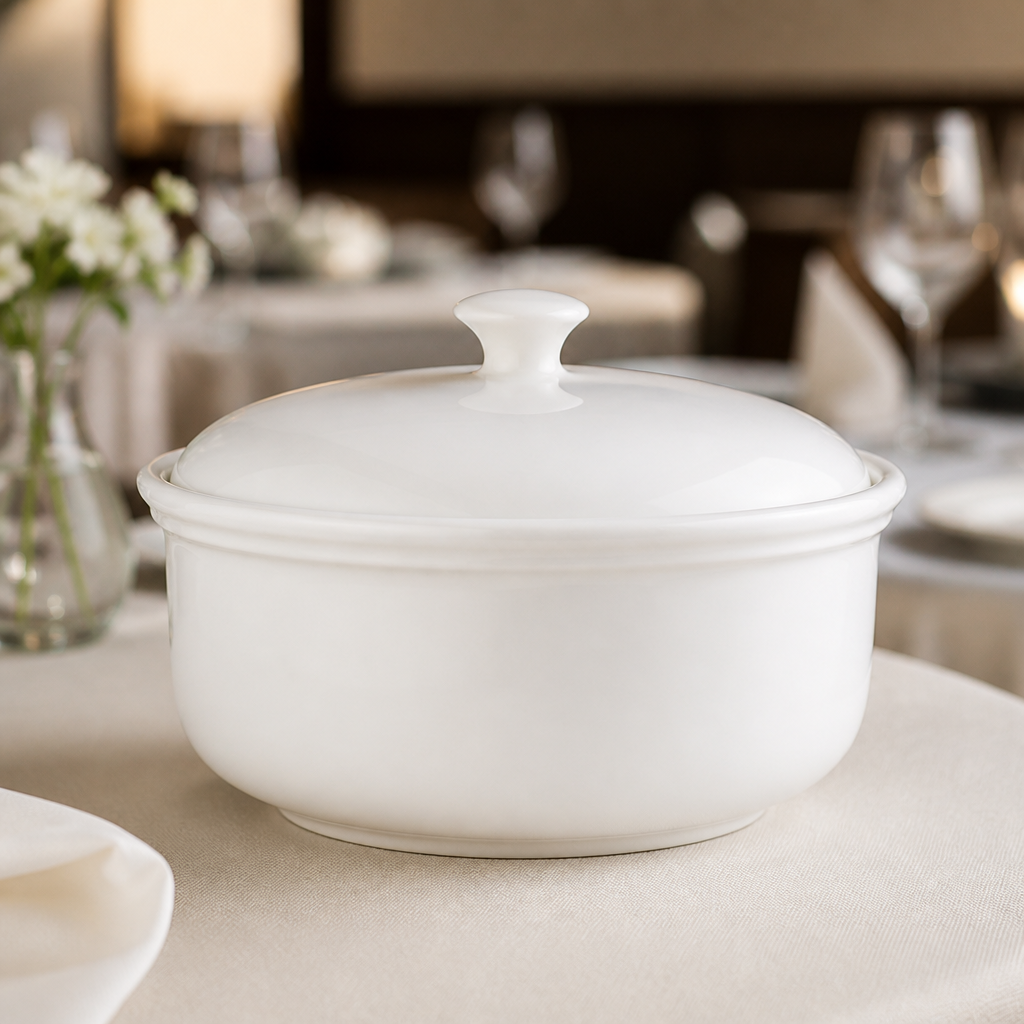 3 pack of 2 litre commercial casserole dishes for oven to table use
