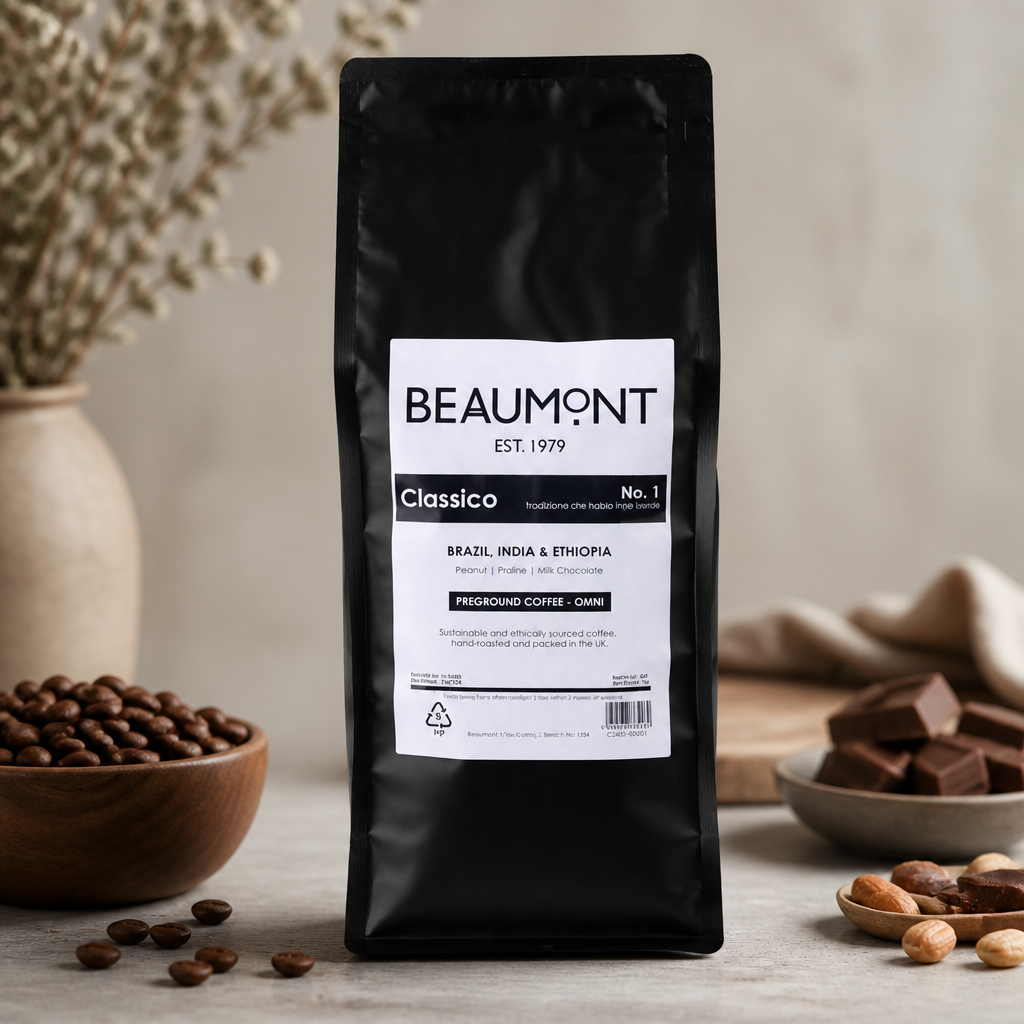 1kg Commercial Coffee Blend Omni Grind for Cafetiere and Filter