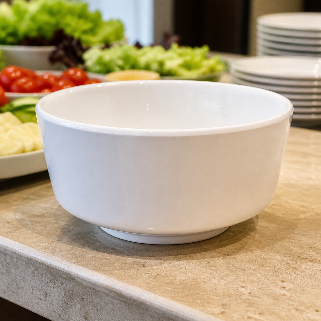 Commercial Melamine Float Round Bowl 205mm 2Ltr Capacity