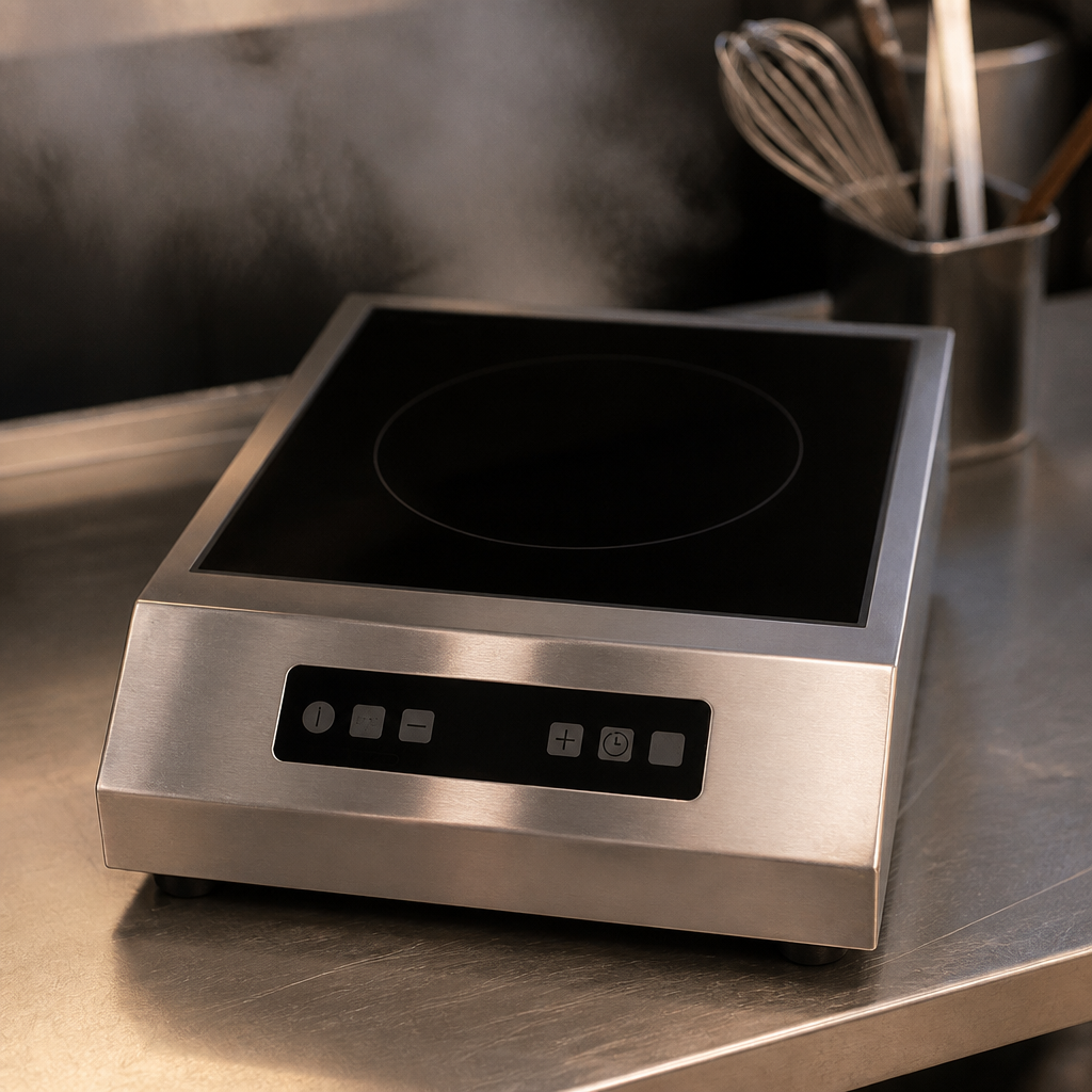 Commercial Induction Hob 3000W with Digital Controls