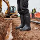 Premium Lightweight Waterproof Safety Wellingtons with S5 SRC Certification, Chemical Resistance, and Cold Insulation