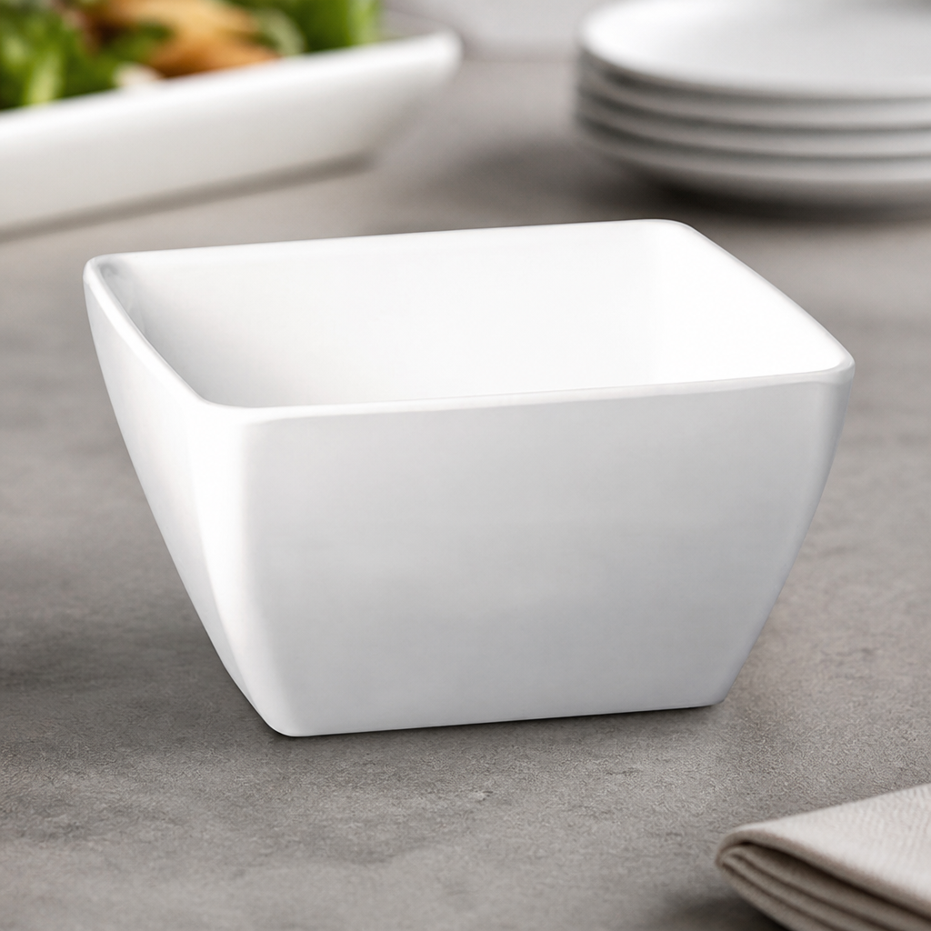 Commercial Recycled Plastic Bowl 400ml 125x125mm