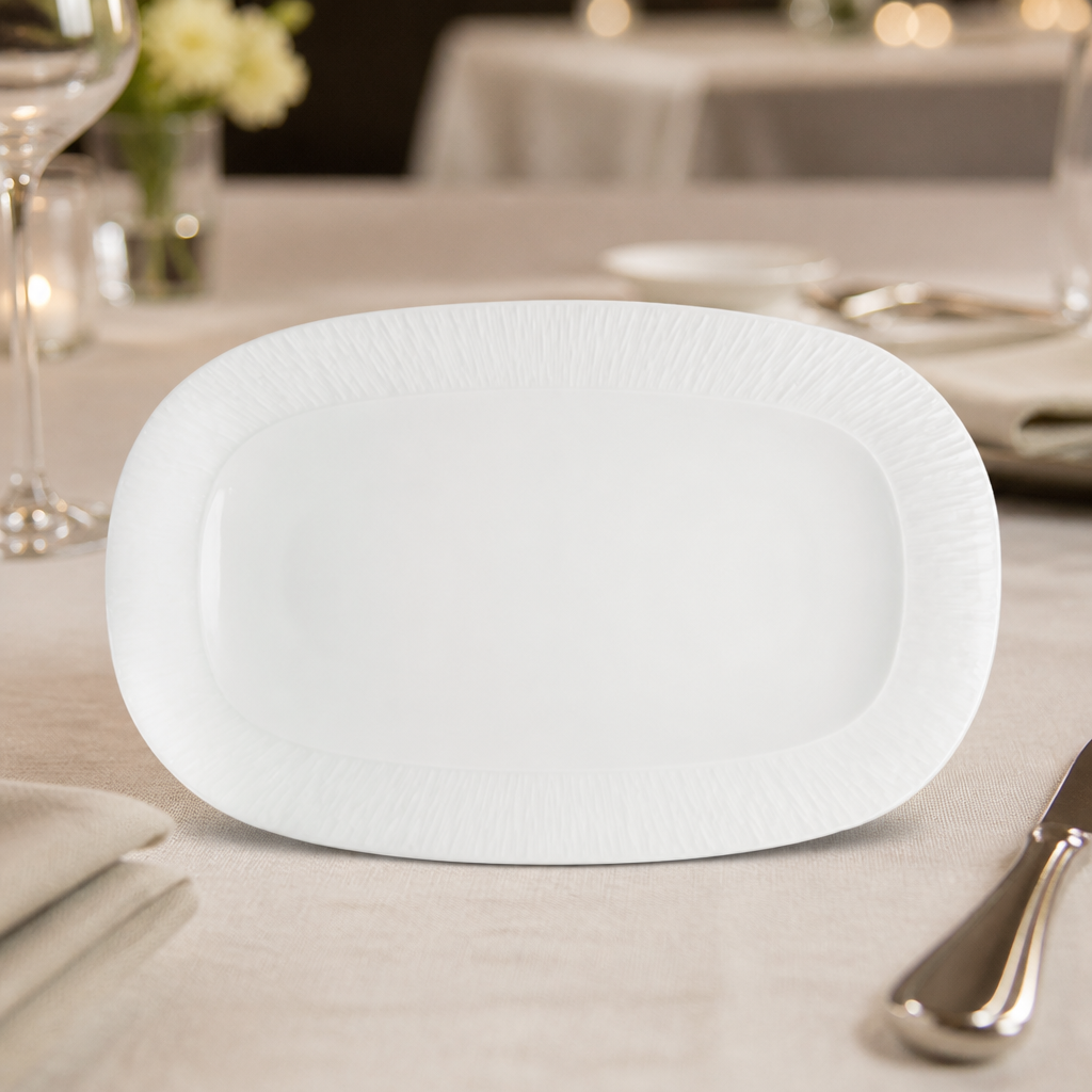 Commercial Oval Platter 220mm for catering - 12 pack