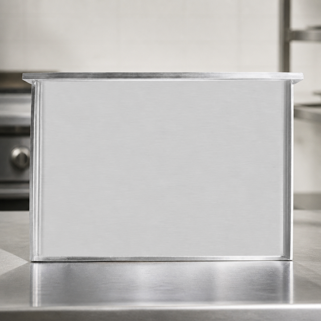 15cm High Stainless Steel Heatproof Tray 462mm Wide for Grills