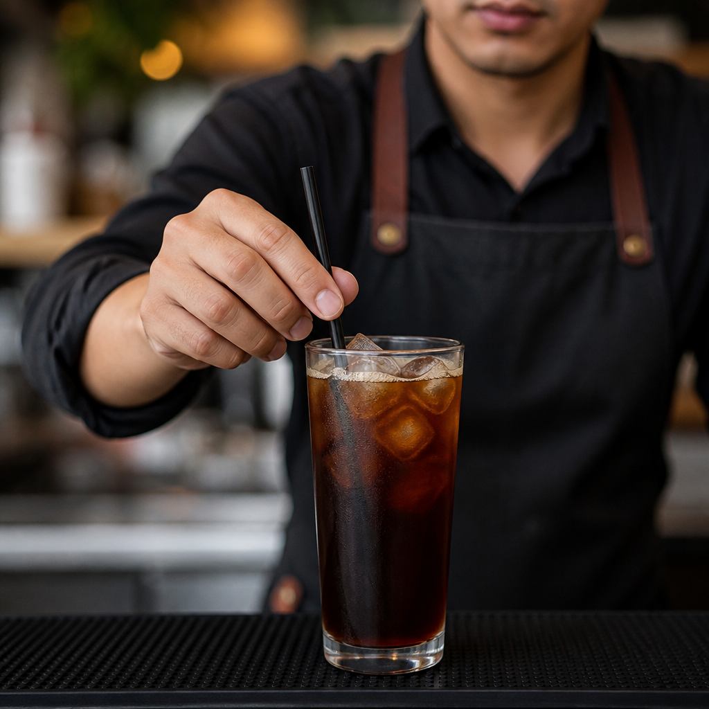 Compostable Paper Straws Black 250 Pack for catering supplies