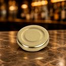Gold Metal Caps for Mini Milk Bottles 18 Pack Commercial Use