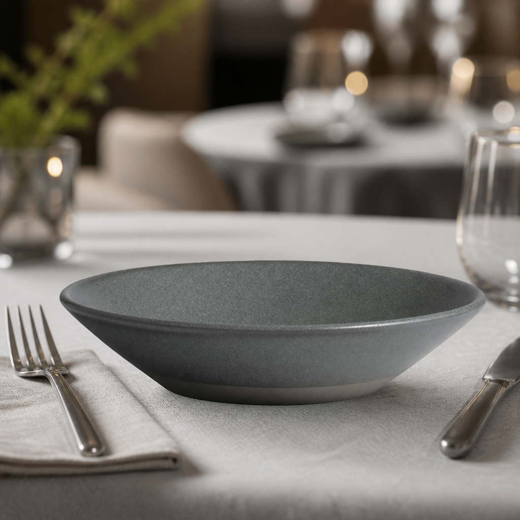 Commercial Teal Bowls 200mm Vitrified Stoneware 24 Pack