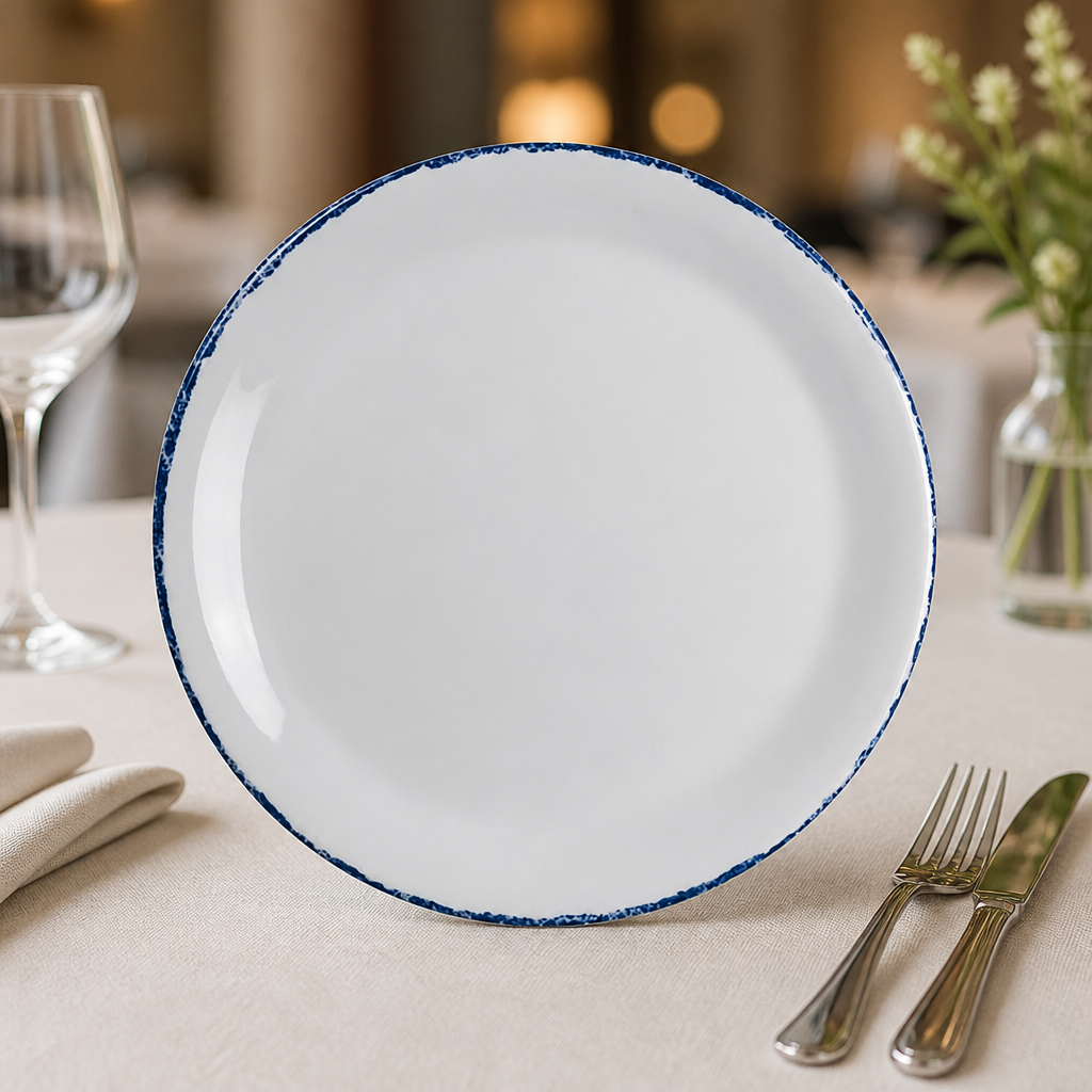Commercial Melamine Coupe Plates 254mm - 12 Pack