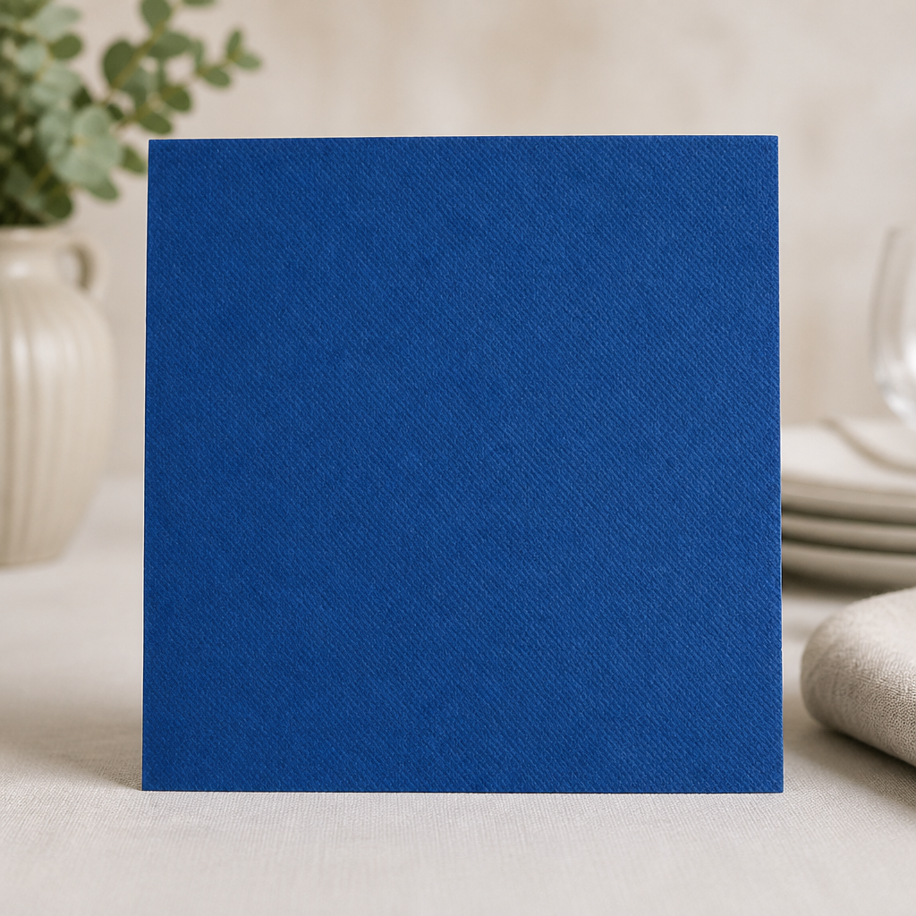 Commercial Recyclable Paper Dinner Napkins 40x40cm Blue 500 Pack