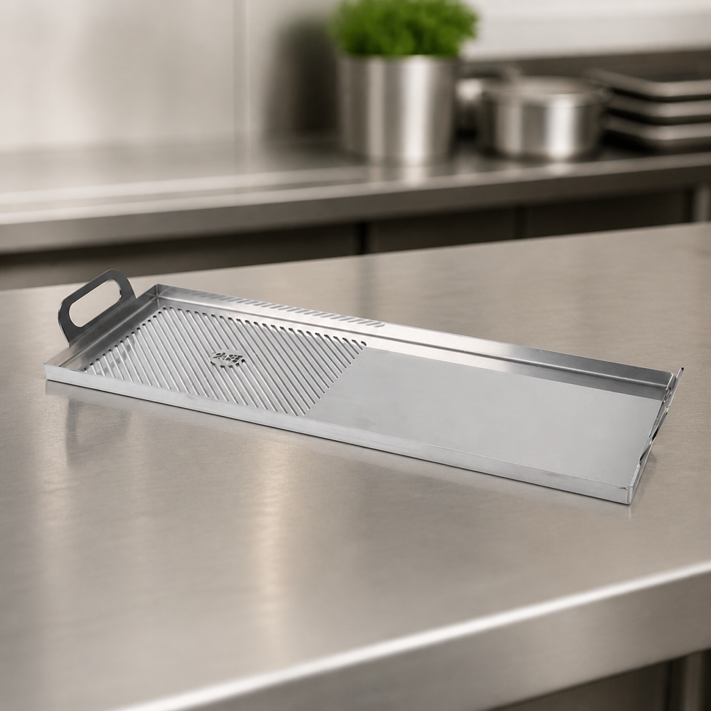 Commercial Plancha Plate for Konro Grill 702mm Stainless Steel