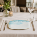 Commercial Oblong Plates Aquamarine 296x153mm 12 Pack