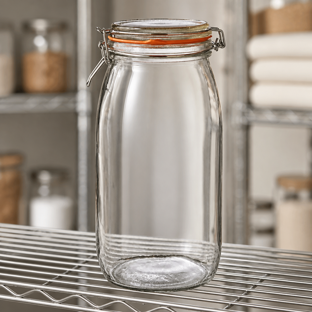 3Ltr Commercial Glass Preserving Jar with Clip Top