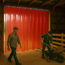 PVC Strip Curtain 400mm – Swivel Hinge, 60% Overlap Linear Metre