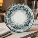 Commercial Walled Plates Black 210mm - Pack of 6