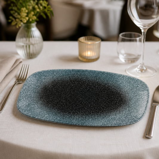 Commercial Oblong Plates Topaz Quartz 287x152mm 12 Pack