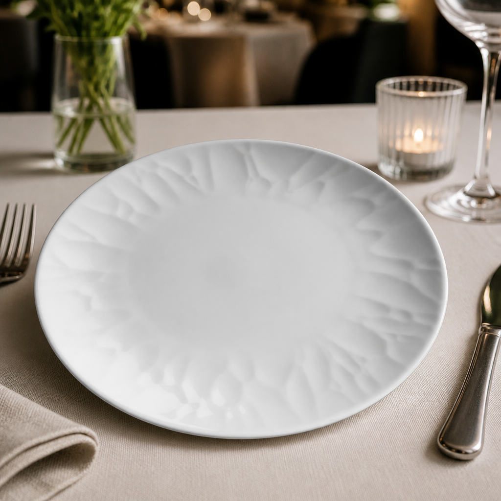 Commercial Porcelain Coupe Plates 270mm - 12 Pack
